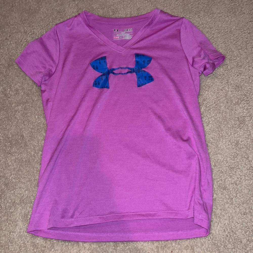 purple t-shirt from under armour